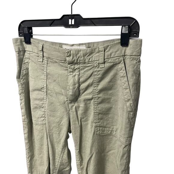 Frank & Eileen Jameson Utility Jogger Pant Light Green Cotton Blend Womens 6 - Picture 4 of 9